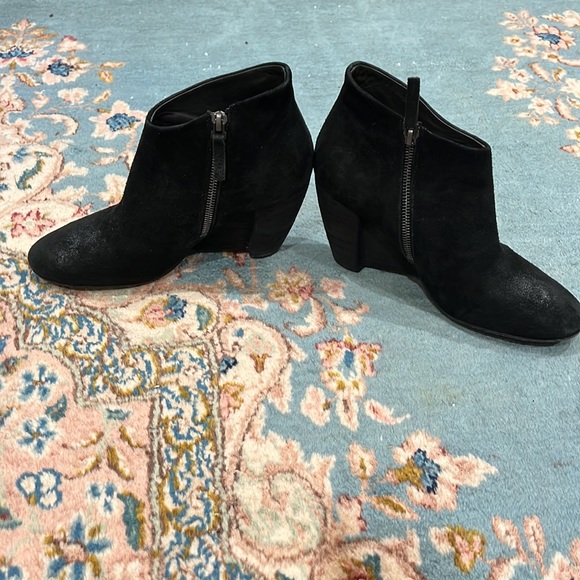 Marsell Black Suede Ankle Boots Size 36 1/2 - Picture 2 of 10